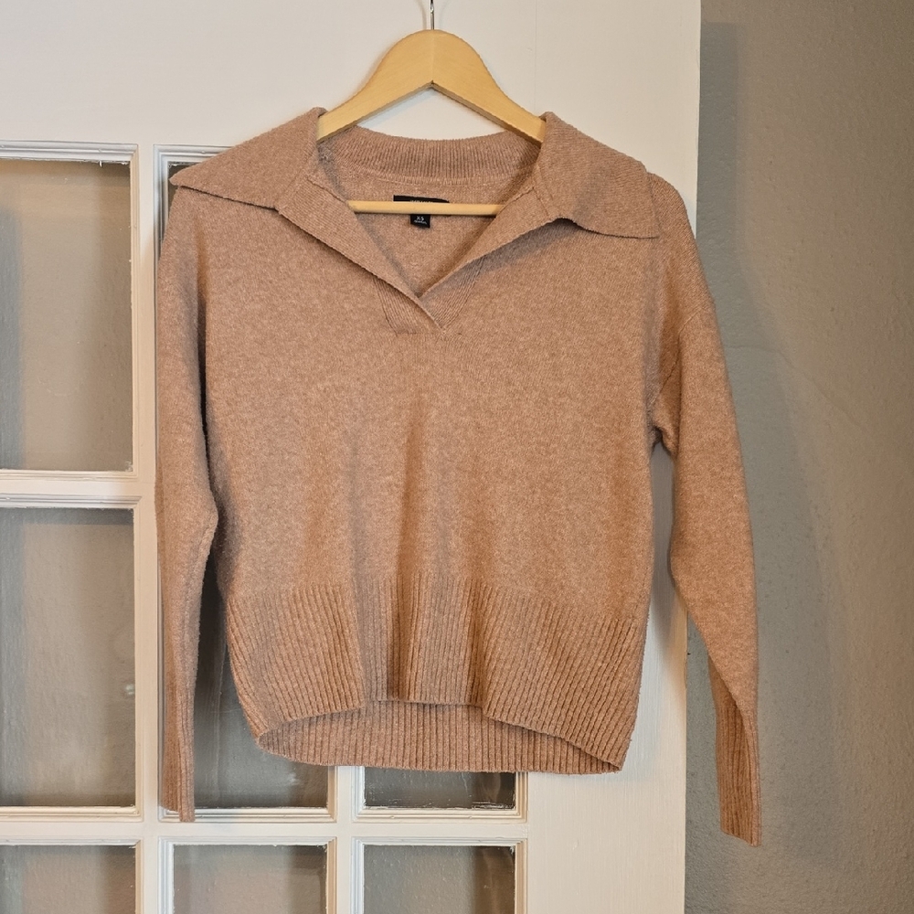Simply Vera Vera Wang Women's V-Neck Sweater - Tan